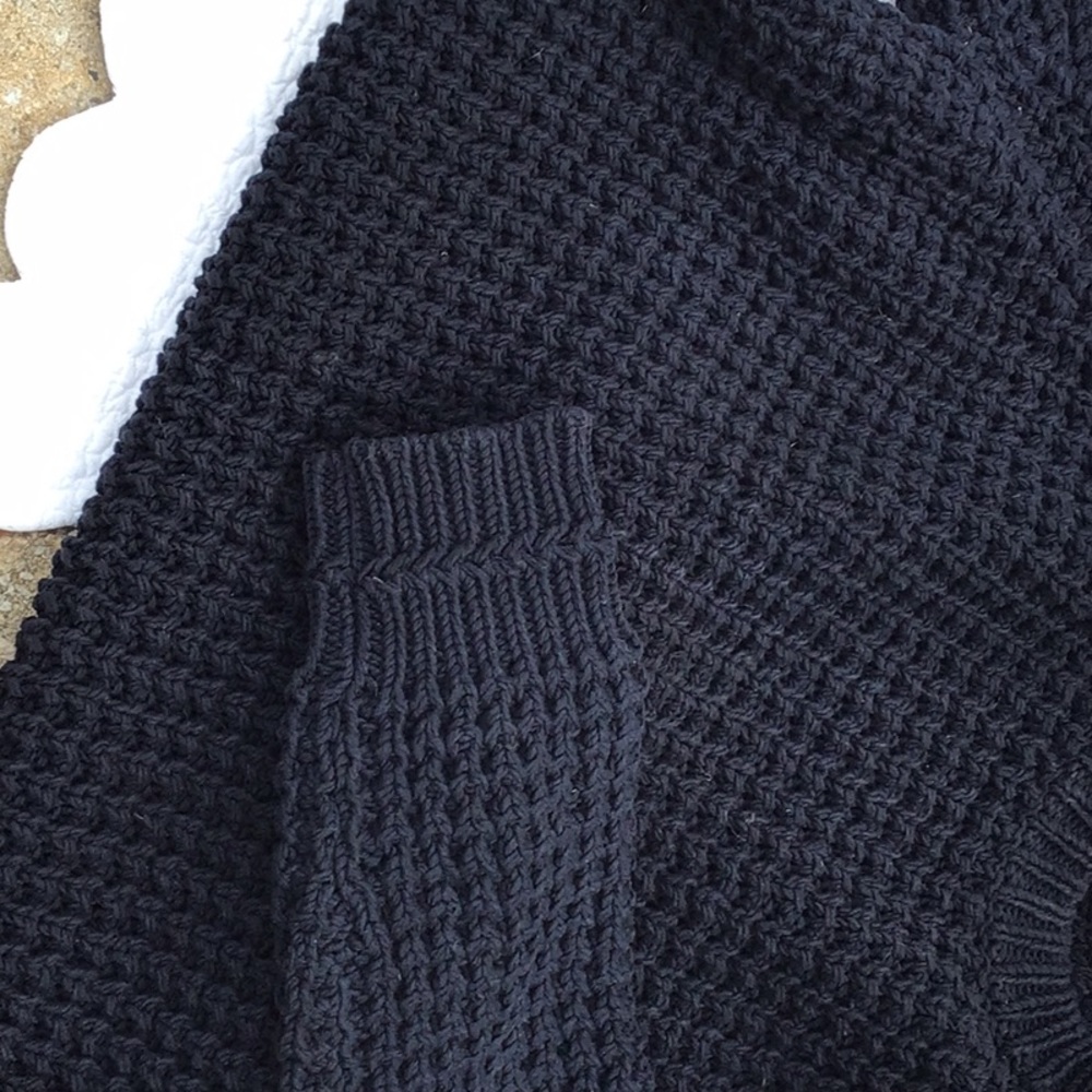 VTG Navy Burberry Unisex Cotton Crewneck Sweater Large - Picture 15 of 16